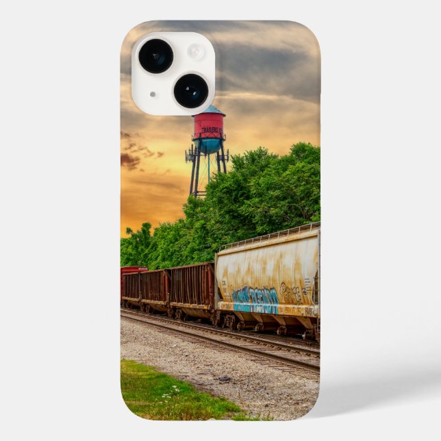 Urban Steam Punk Sunset Case-Mate iPhone 14 Hülle (Rückseite)