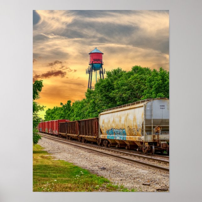 Urban Steam Punk Sunset Poster (Vorne)