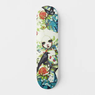 Urban Street Art Inspiriert Gothic Girly Girl Skateboard