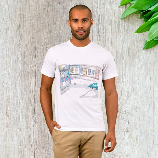 Urban Street Scene Mens T - Shirt (Von Creator hochgeladen)