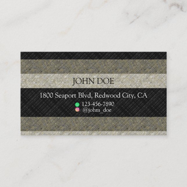 Urban Stripes Visitenkarte (Vorderseite)