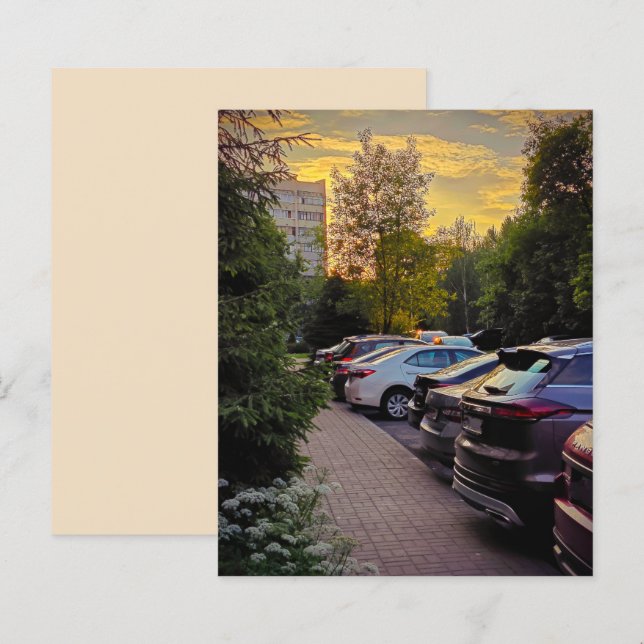 Urban Sunset Art Print by Sotnichenko - Anpassen (Vorne/Hinten)