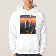 Urban Sunset Skyline Hoodies & Sweatshirts - Multi