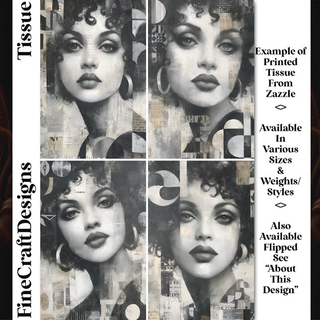 Urban Texture Modern Portraits DM4R Decoupage Seidenpapier (Von Creator hochgeladen)