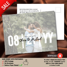 URBAN | Über einen Haushalt? Foto Save the Date 2 Postkarte