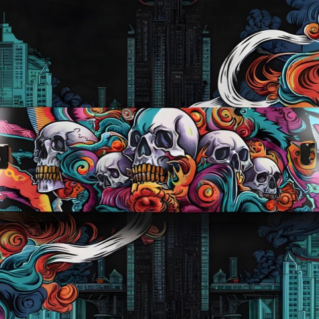 Urban Ukiyo-E Skateboard Deck | Dark Fantasy Stree (Von Creator hochgeladen)