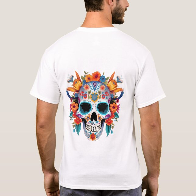 Urban Vibe Girl mit Kopfhörer - Pop Art Music Po T-Shirt (Rückseite)