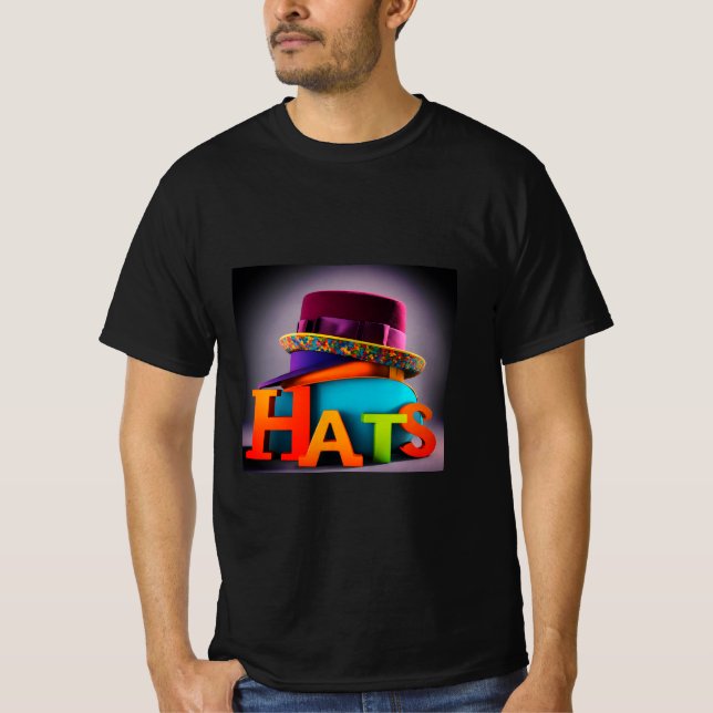 Urban Vibes: Angesagt-Hop Typografy T-Shirt (Vorderseite)