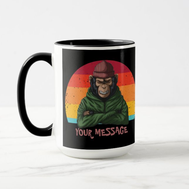 Urban Warrior Green Monkey Tasse (Links)