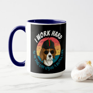 Urban Warrior ICH ARBEITE HART KÖTER! Tasse