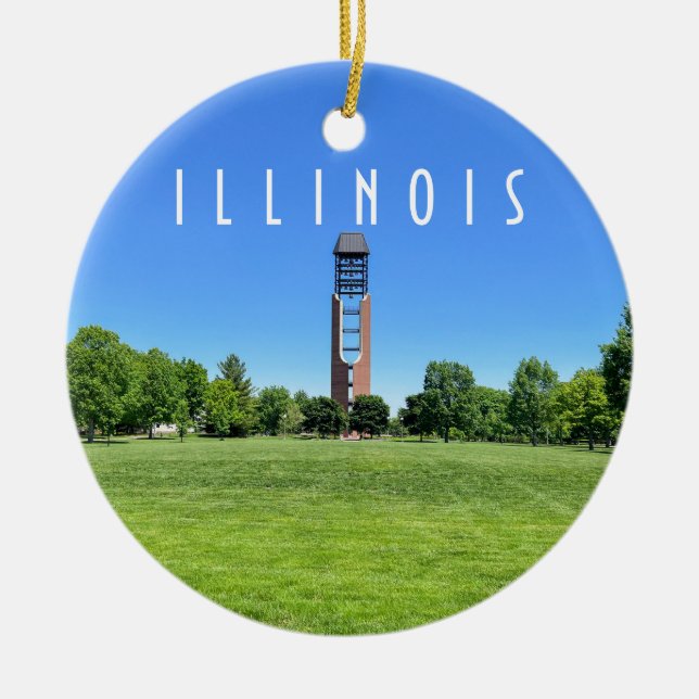 Urbana Champaign Illinois Keramik Ornament (Vorne)