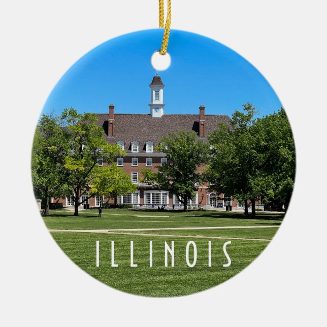 Urbana Champaign Illinois Keramik Ornament (Vorne)