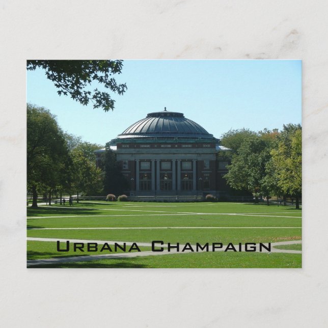 Urbana Champaign Postkarte (Vorderseite)