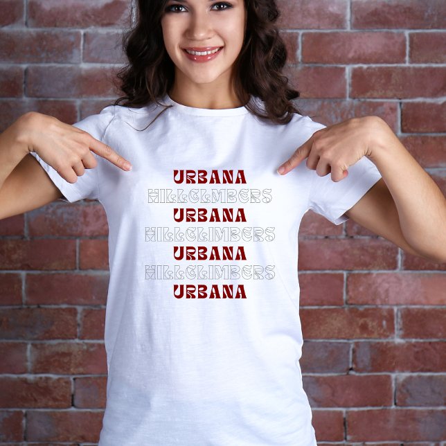 Urbana Hillgrimbers Rétro Répétition Tshirt (Créateur téléchargé)