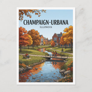 Urbana Illinois Postkarte