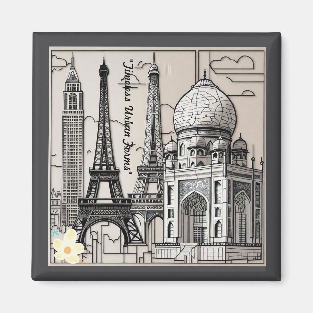 "Urbane Landschaften" Magnet (Vorne)