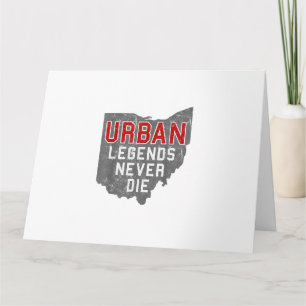 Urbane Legenden Die nie Staat von Ohio Not leidend Karte