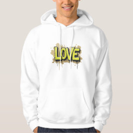 Urbane Liebe blühen Hoodie
