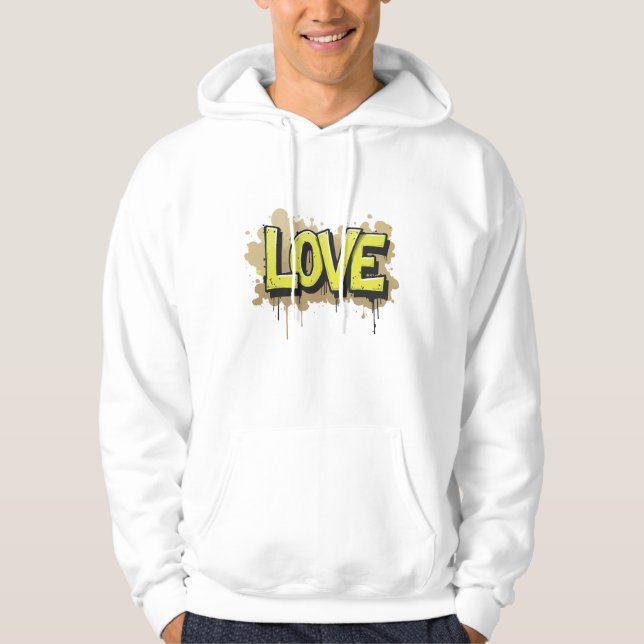 Urbane Liebe blühen Hoodie (Vorderseite)