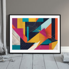 Urbane Winkel in Bewegung Poster