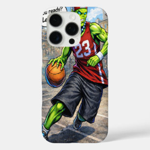 Urbaner Alien-Basketballspieler - Comic-Style-Kuns iPhone 16 Pro Hülle