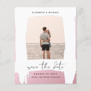 Urbaner Chic Minimalistischer PHOTO Save The Dates Flyer