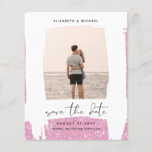 Urbaner Chic Minimalistischer PHOTO Save The Dates Flyer