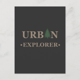 Urbaner Entdecker Postkarte