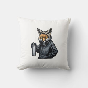 Urbaner Fuchs-Tagger Kissen