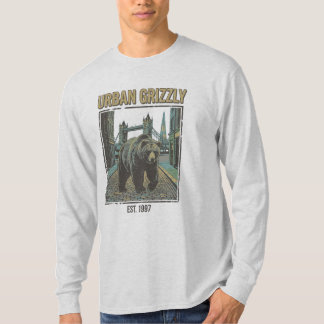 Urbaner Grizzly Vintage Streetcore Wildlife T-Shirt