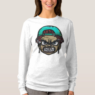 Urbaner Rebell: Graffiti Style Gesicht T-Shirt