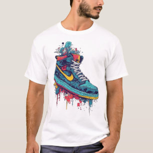 Urbaner Sneaker Graffiti Drip Art Streetwear T-Shi T-Shirt