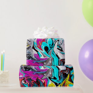 Urbaner Streetstyle-Graffiti-Party  Geschenkpapier