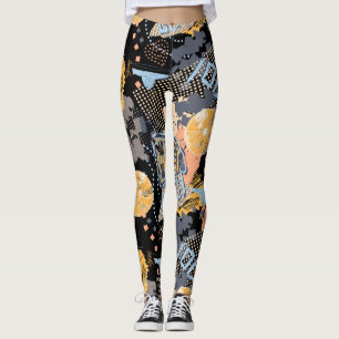 Urbanes Graffiti-Straßenkunstmuster Leggings