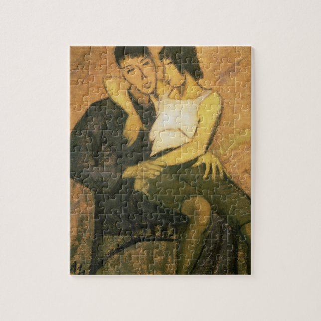 Urbanite Couple, 1920 (Öl auf Leinwand) (Vertikal)