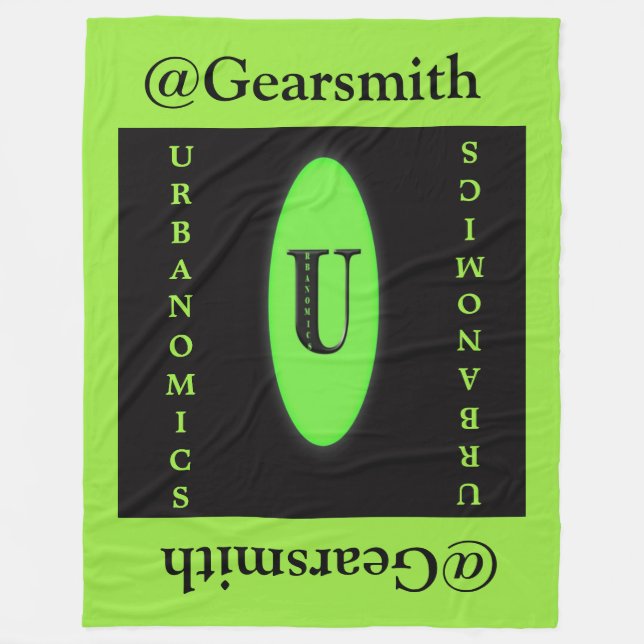 Urbanomics Fleece-große Decke (Vorderseite)