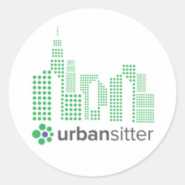 UrbanSitter Rundaufkleber - 3", Blatt 6, glänzend Runder Aufkleber