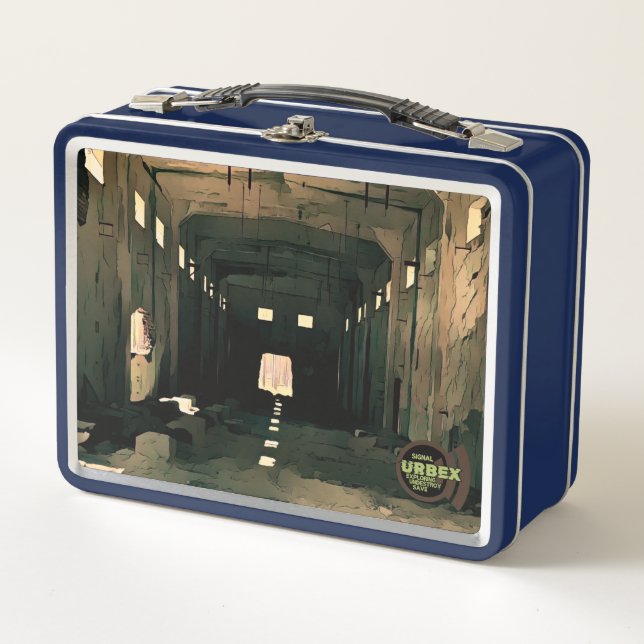 Urbex Metall Brotdose (Vorderseite)