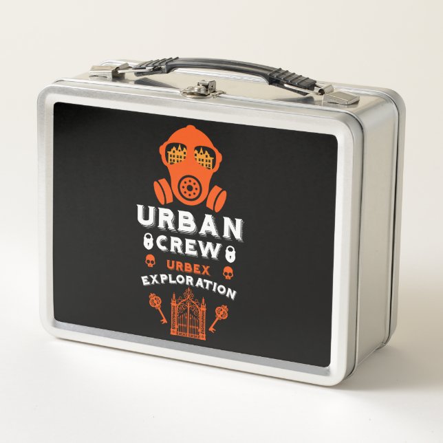 Urbex Metall Brotdose (Vorderseite)