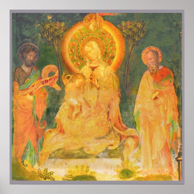 Urbino Life of John the Baptist by Salimbeni Poster (Vorne)