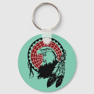 Ureinwohner-Adler Dreamcatcher Schlüsselanhänger