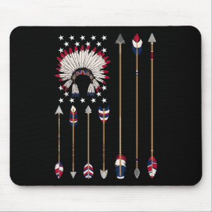 Ureinwohner Amerikanischer Indianer 4. Juli Indige Mousepad