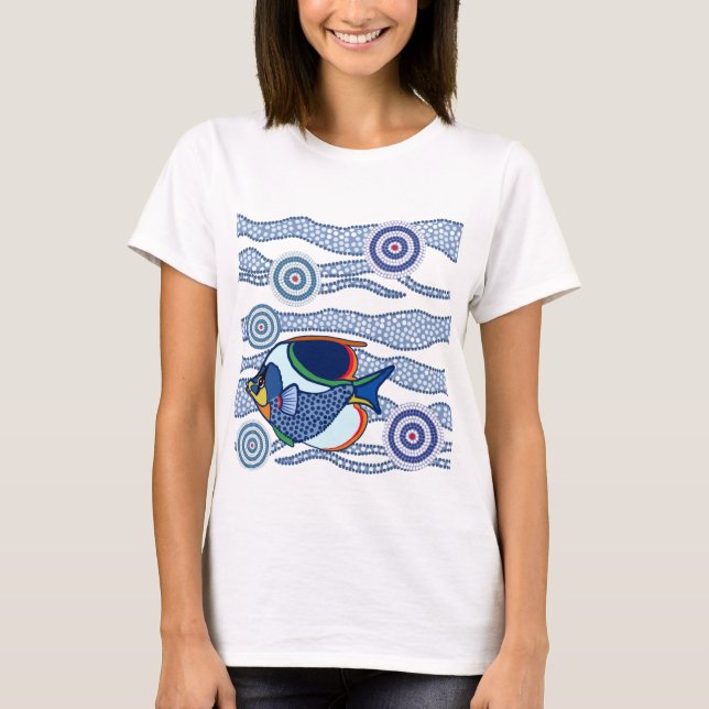 Ureinwohner Fisch-02 T-Shirt (Vorderseite)