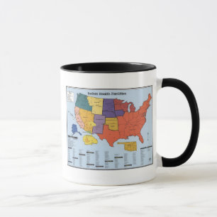 Ureinwohner-Gesundheits-Anlagen-Karte Tasse