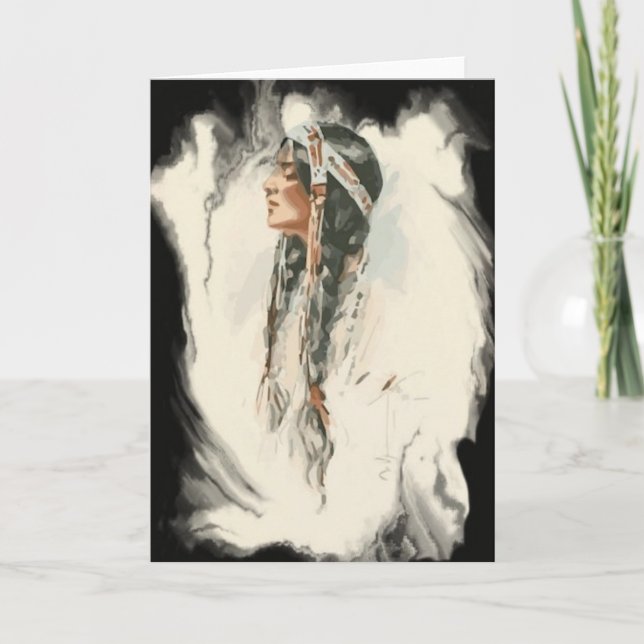 Ureinwohner-Gruß-Karte Karte (Vorderseite)