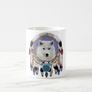 Ureinwohner Indischer Wolf Geist Kaffeetasse