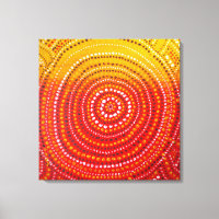 Ureinwohner inspiriert Premium Wrapped Canvas