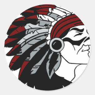 Ureinwohner-Leiter Runder Aufkleber