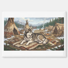 Ureinwohner Malamute   Magnet