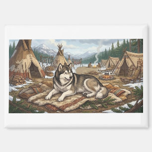 Ureinwohner Malamute Magnet